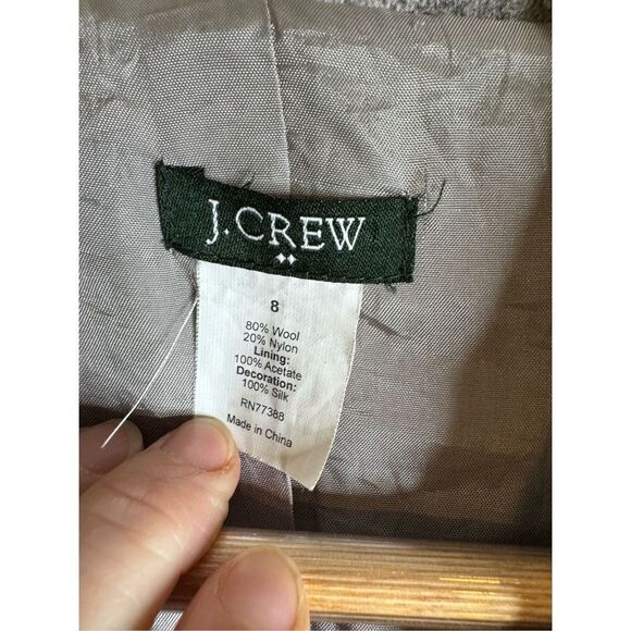 J.crew wool blend grey blazer sz S - Picture 3 of 5
